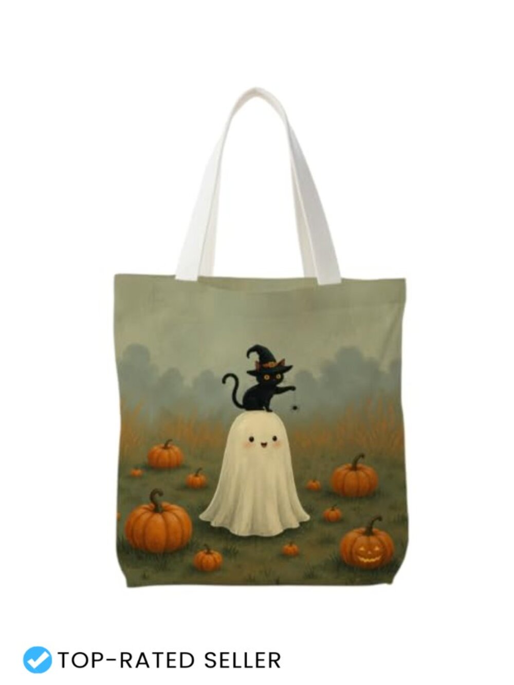 Aesthetic Canvas Tote Bag Reusable Polyester Fiber Ladies Shopping Tote